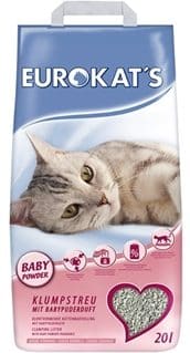 Eurokat's Babypoeder Geur - Kattenbakvulling - 20 l