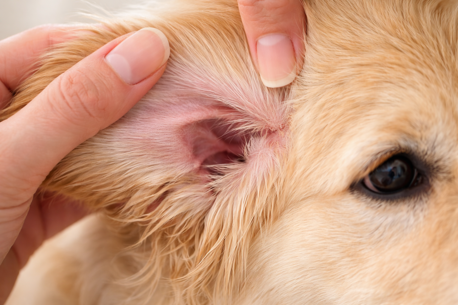 Oorcontrole bij hond of kat